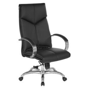 Top Grain Leather Deluxe High Back Chair