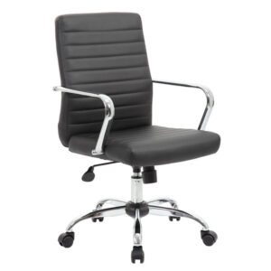 BOSS Mid-Back Ribbed Cushion Chairs $179