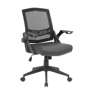 Black Flip Arm Mesh Task Chair $139
