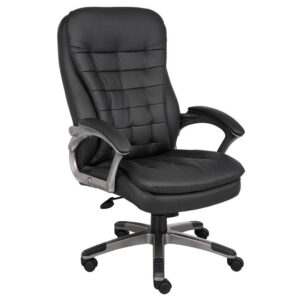 High Back Executive Chair With Pewter Finish $219
