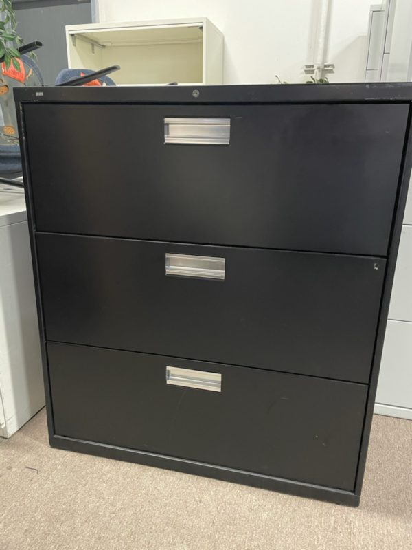 BLACK HON 3 DRAWER FILE CABINETS $175ea – Value Mander