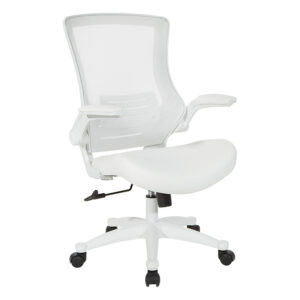 White Mesh Back Chair with White Frame $259.00