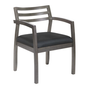 Napa Wood Frame Guest Chair Black Fabric Seat $275.00